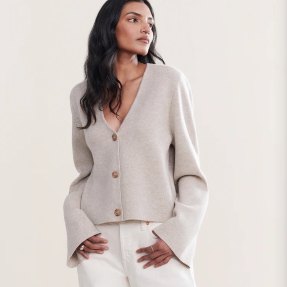 Jenni Kayne Chelsea Cardigan in Oatmeal
